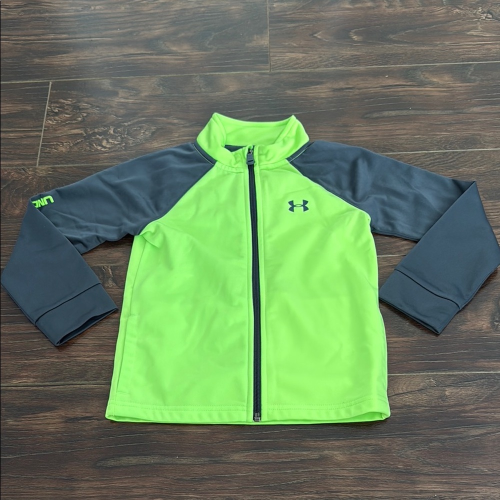 Under Armour Kids Swim Jacket - Green and Gray
